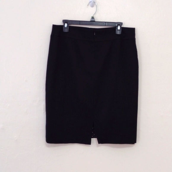 Javier Simorra Black Stretch Wool Pencil Skirt Made in Spain US Size 10 … - Picture 5 of 14